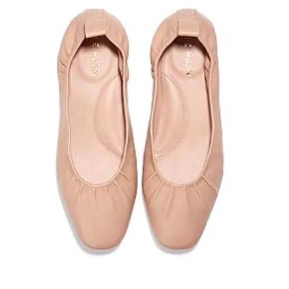 Cole Haan Women's Ballet Flat, Nude Leather 9.5